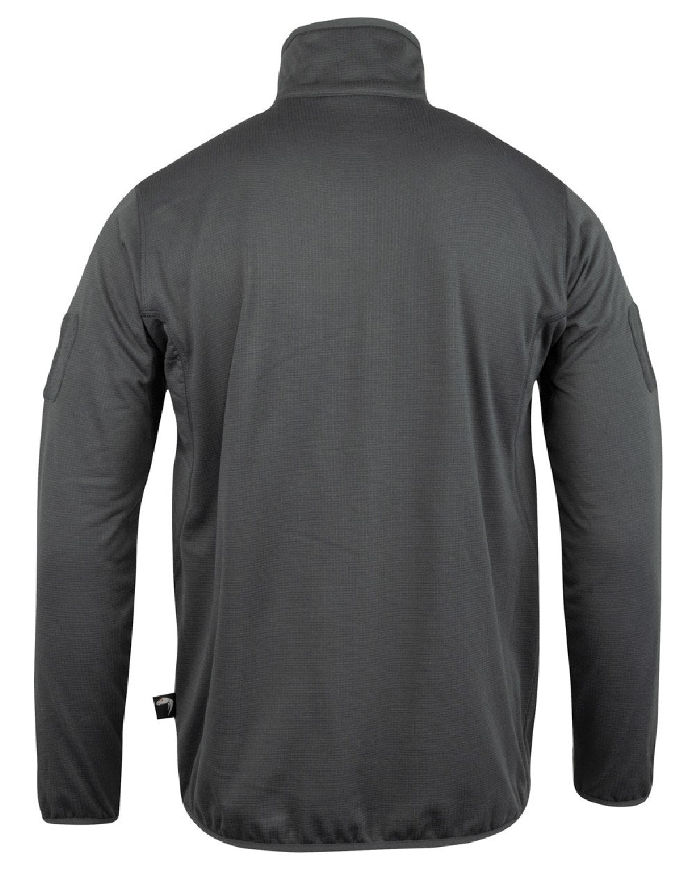 Titanium Coloured Viper Technical Mid Layer Fleece Top on white background #colour_titanium