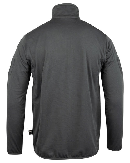Titanium Coloured Viper Technical Mid Layer Fleece Top on white background #colour_titanium