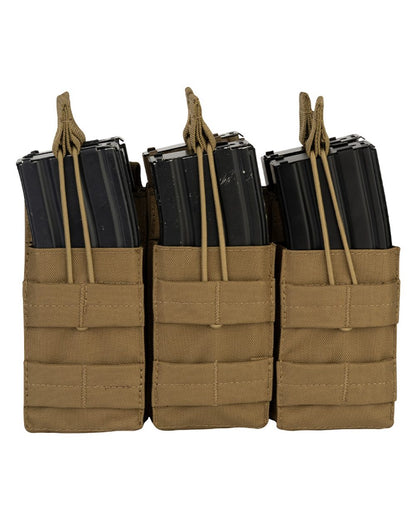 Coyote Coloured Viper Treble Duo Mag Pouch on white background #colour_coyote