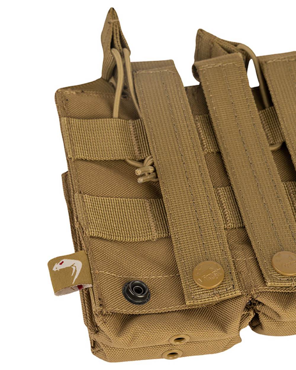 Coyote Coloured Viper Treble Duo Mag Pouch on white background #colour_coyote