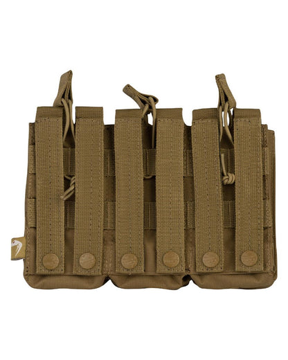 Coyote Coloured Viper Treble Duo Mag Pouch on white background #colour_coyote