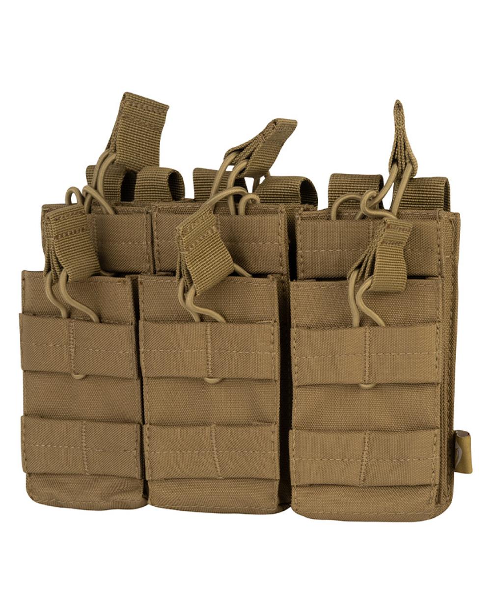 Coyote Coloured Viper Treble Duo Mag Pouch on white background #colour_coyote