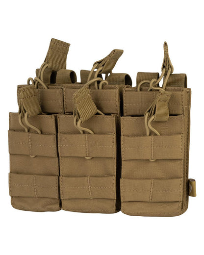 Coyote Coloured Viper Treble Duo Mag Pouch on white background #colour_coyote