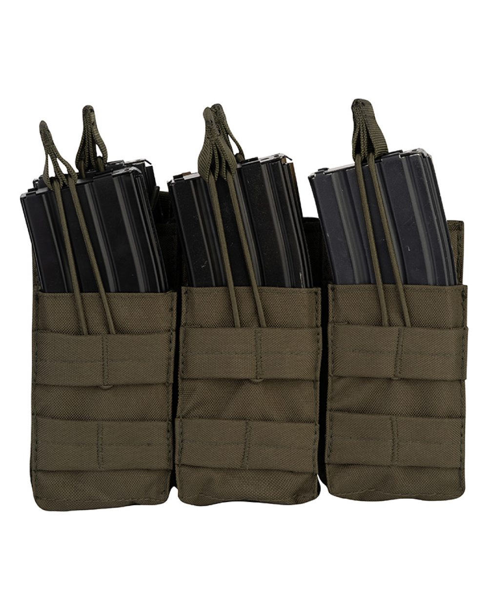 Green Coloured Viper Treble Duo Mag Pouch on white background #colour_green