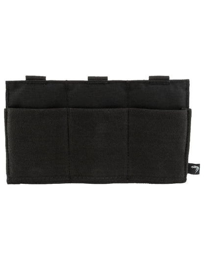 Black Coloured Viper Triple Rifle Mag Plate on white background #colour_black