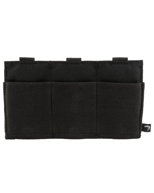Black Coloured Viper Triple Rifle Mag Plate on white background #colour_black