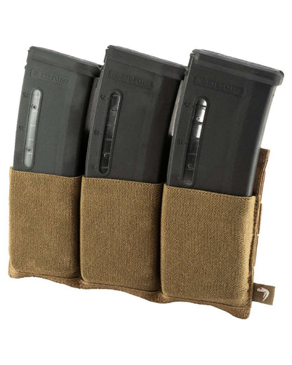Dark Coyote Coloured Viper Triple Rifle Mag Plate on white background #colour_dark-coyote