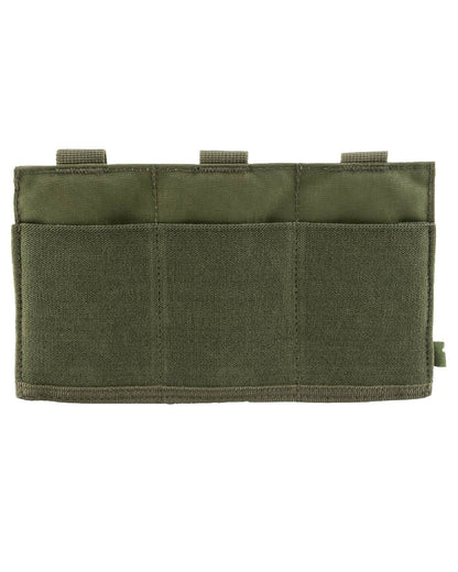 Green Coloured Viper Triple Rifle Mag Plate on white background #colour_green