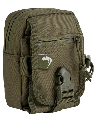 Green Coloured Viper V-Pouch on white background #colour_green