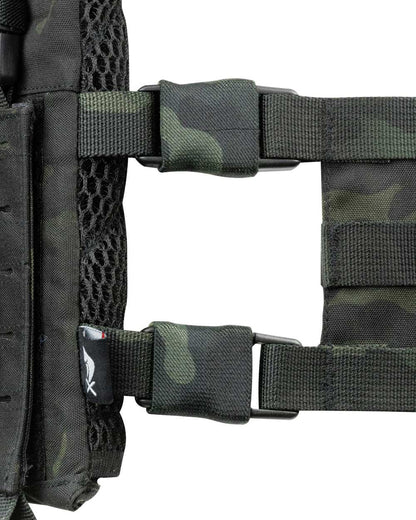 VCAM Black Coloured Viper VX Buckle Up Carrier Gen2 on white background #colour_vcam-black
