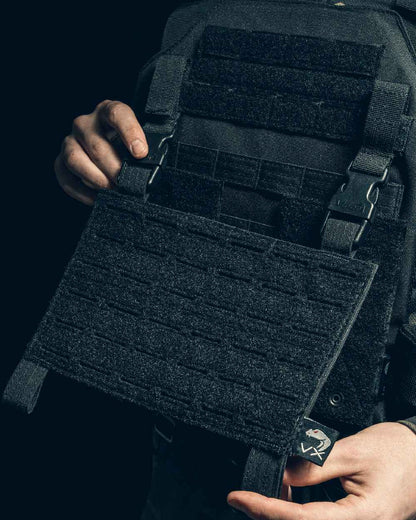 Black Coloured Viper VX Buckle Up Panel on blurry background #colour_black