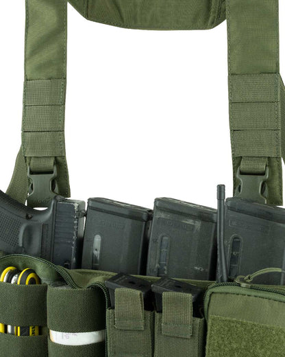 Green Coloured Viper VX Buckle Up Ready Rig on white background #colour_green