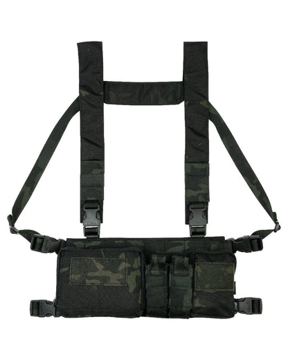 VCAM Black Coloured Viper VX Buckle Up Ready Rig on white background #colour_vcam-black