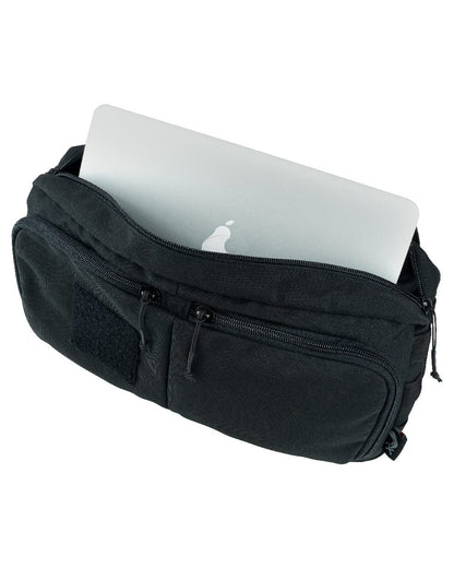 Black Coloured Viper VX Buckle Up Sling Pack on white background #colour_black