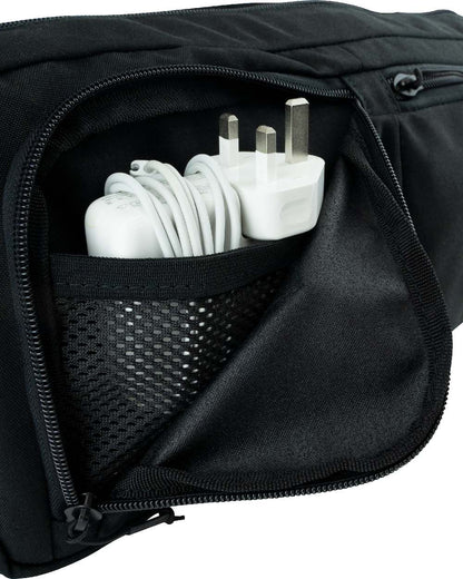 Black Coloured Viper VX Buckle Up Sling Pack on white background #colour_black