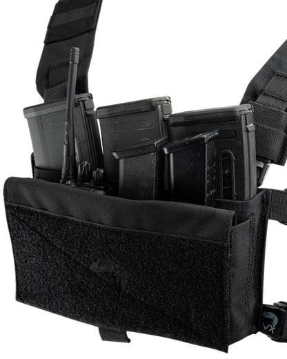Black Coloured Viper VX Buckle Up Utility Rig on white background #colour_black