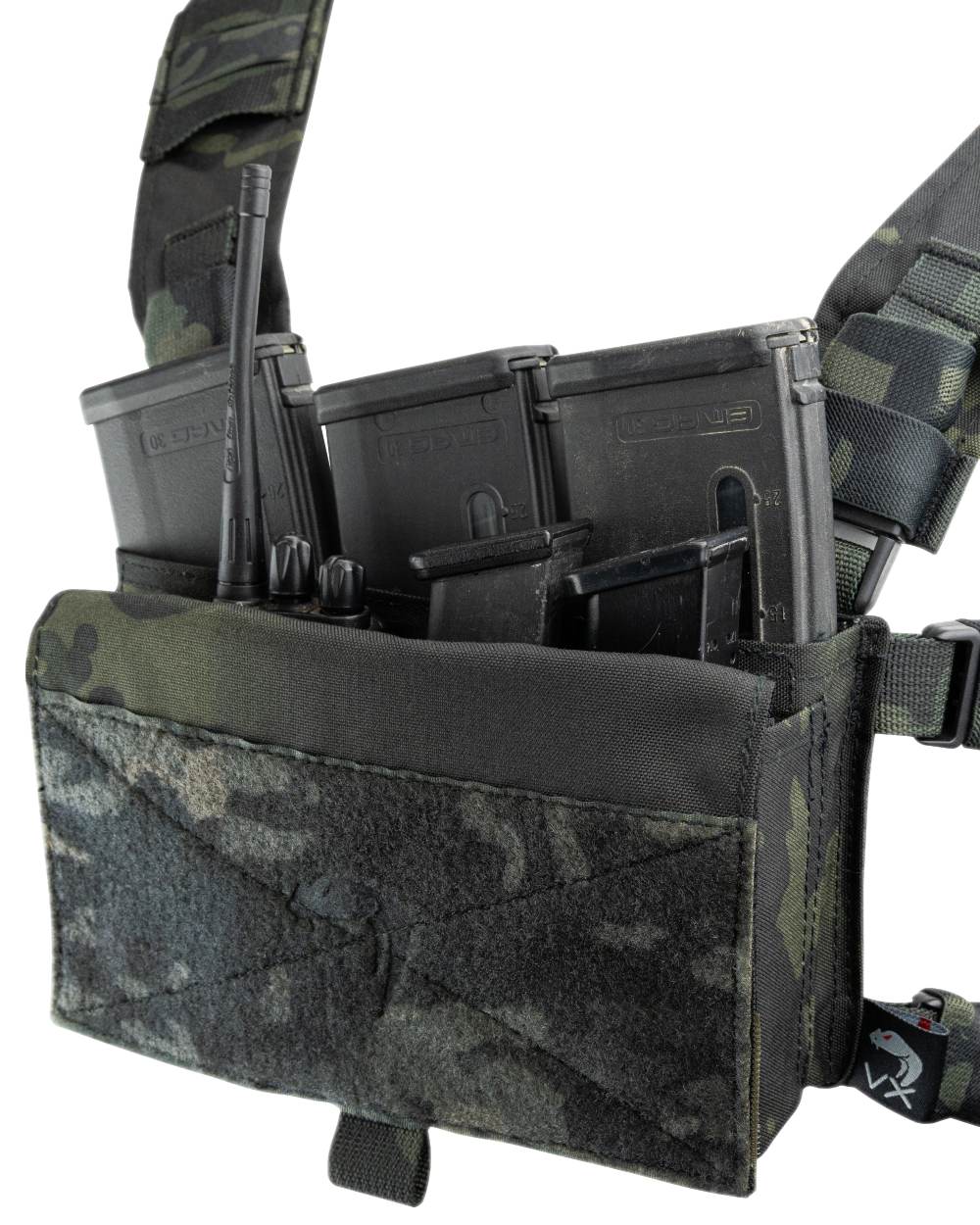 VCAM Black Coloured Viper VX Buckle Up Utility Rig on white background #colour_vcam-black