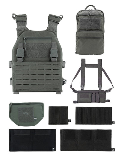 Titanium Coloured Viper VX Multi Weapon System Set on white background #colour_titanium