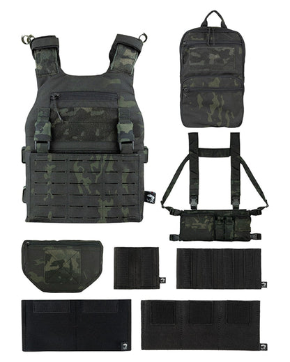 VCAM Black Coloured Viper VX Multi Weapon System Set on white background #colour_vcam-black