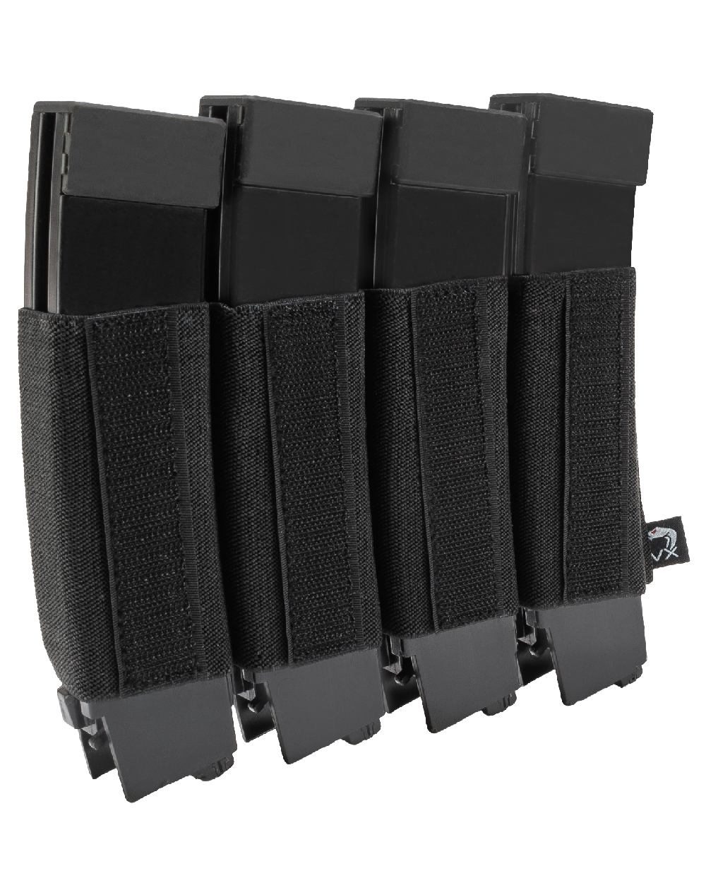 Black Coloured Viper VX Quad SMG Mag Sleeve on white background #colour_black