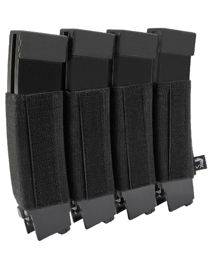 Black Coloured Viper VX Quad SMG Mag Sleeve on white background #colour_black