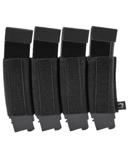 Black Coloured Viper VX Quad SMG Mag Sleeve on white background #colour_black