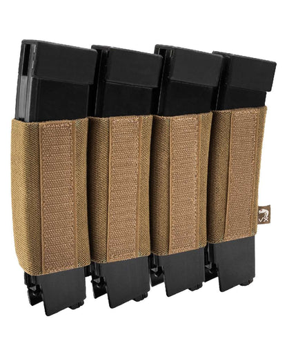 Dark Coyote Coloured Viper VX Quad SMG Mag Sleeve on white background #colour_dark-coyote