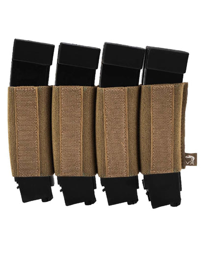 Dark Coyote Coloured Viper VX Quad SMG Mag Sleeve on white background #colour_dark-coyote