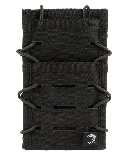 Black Coloured Viper VX Smart Phone Pouch on white background #colour_black