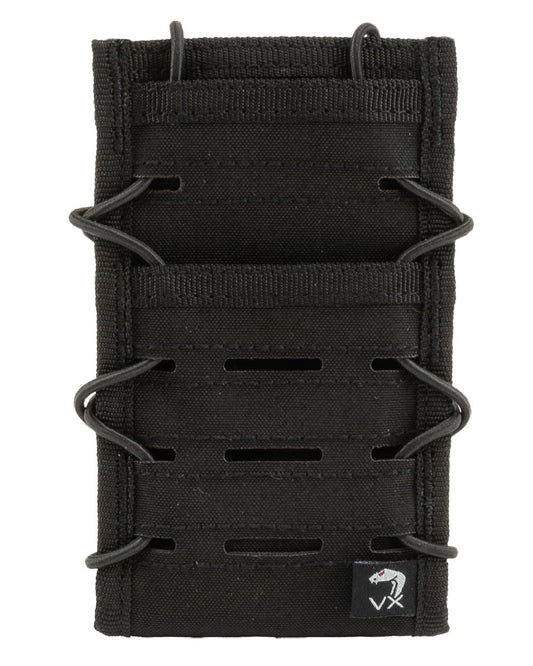 Black Coloured Viper VX Smart Phone Pouch on white background #colour_black