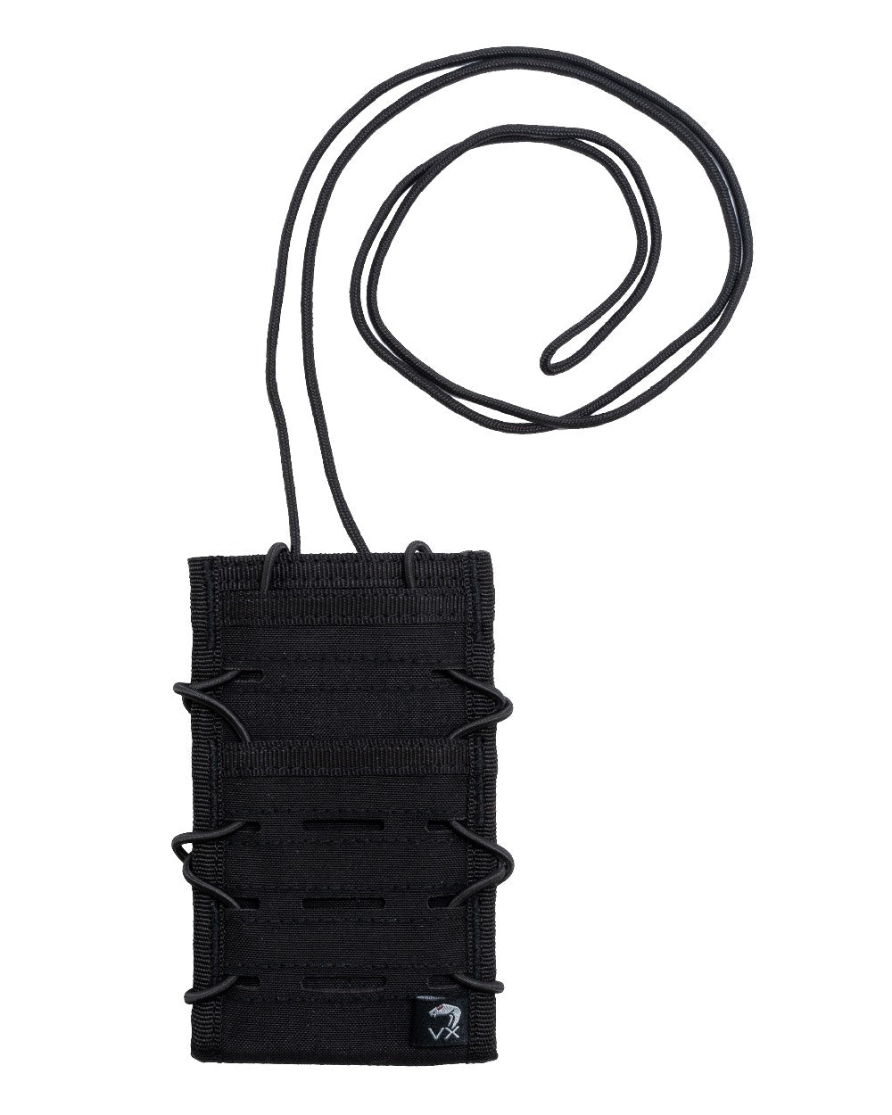 Black Coloured Viper VX Smart Phone Pouch on white background #colour_black