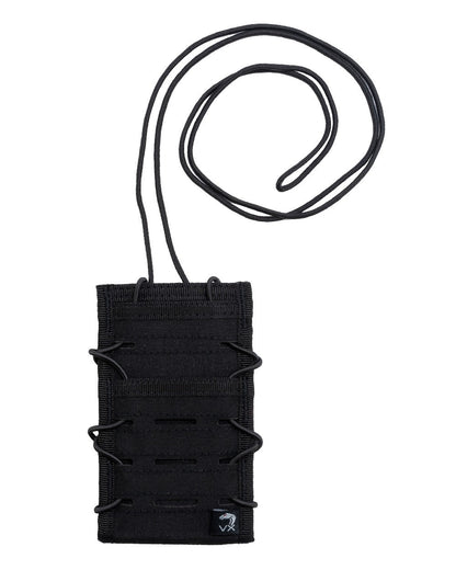 Black Coloured Viper VX Smart Phone Pouch on white background #colour_black