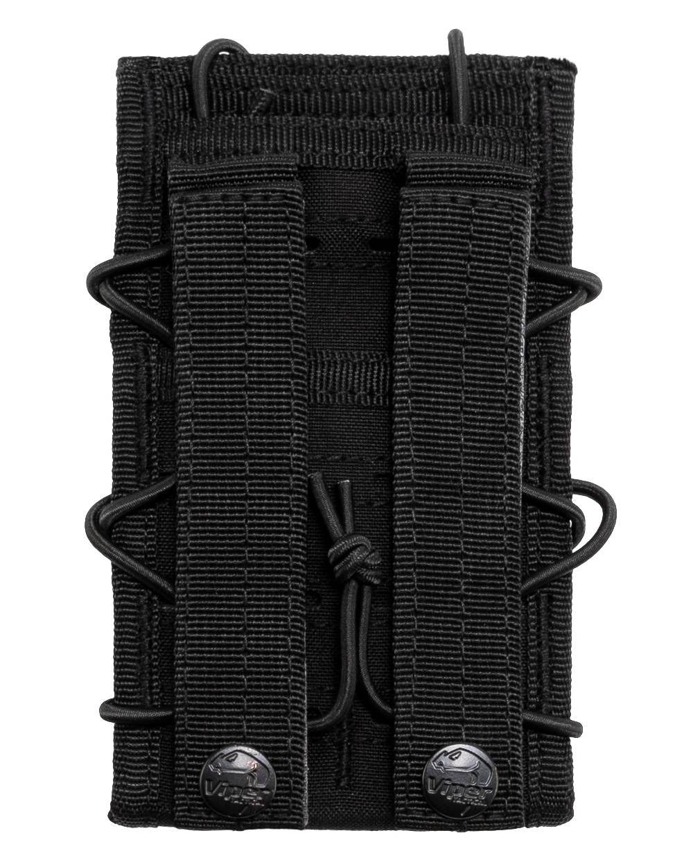 Black Coloured Viper VX Smart Phone Pouch on white background #colour_black
