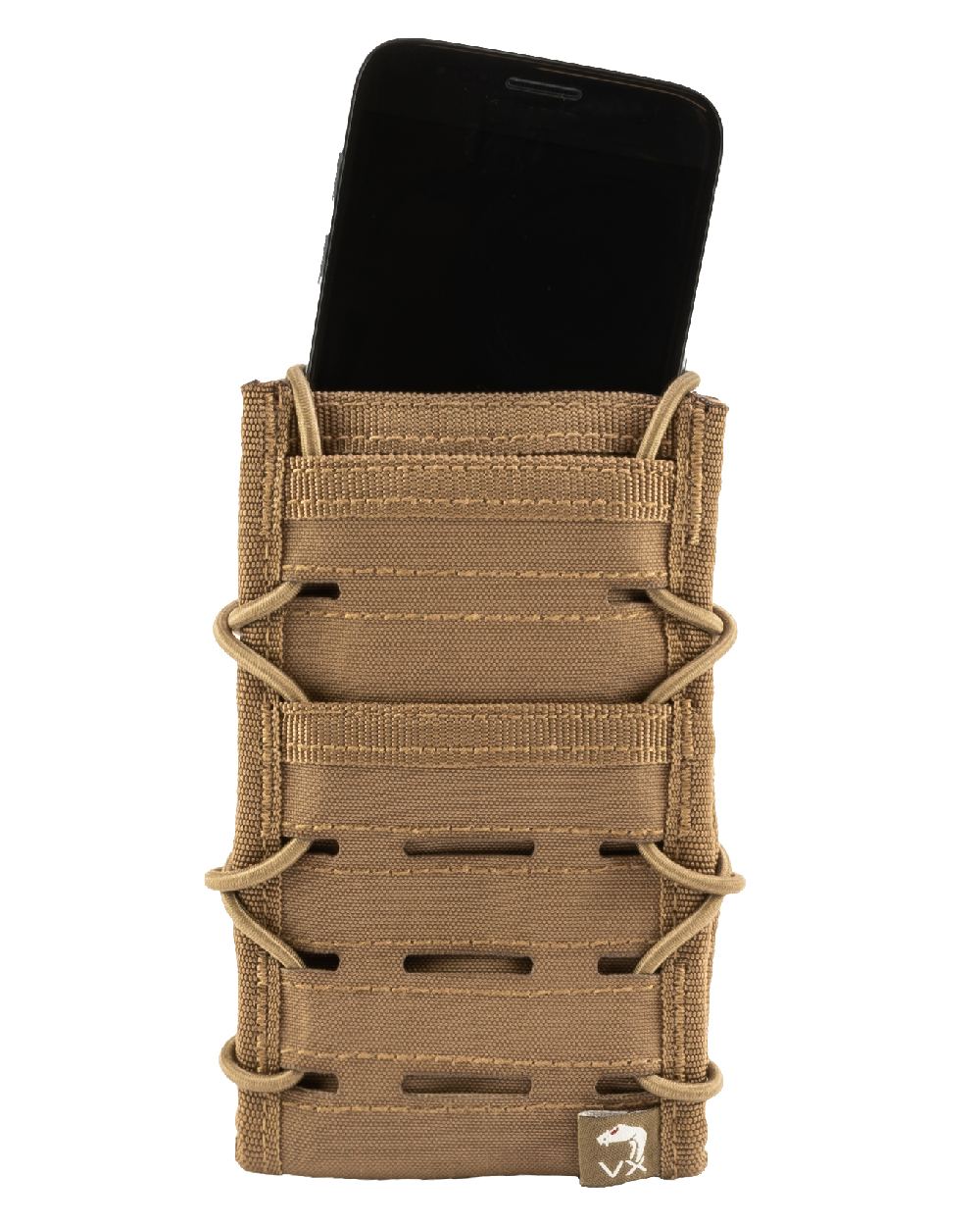 Dark Coyote Coloured Viper VX Smart Phone Pouch on white background #colour_dark-coyote