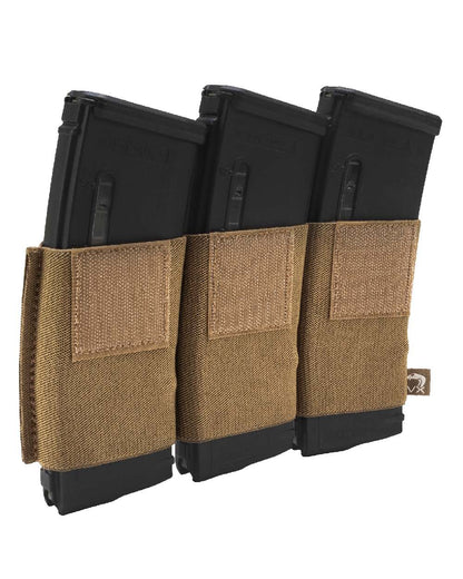 Dark Coyote Coloured Viper VX Triple Rifle Mag Sleeve on white background #colour_dark-coyote