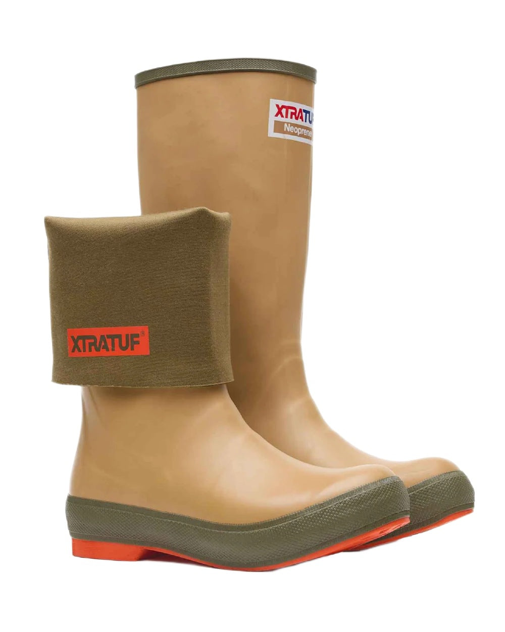 Sahara Coloured Xtratuf Womens 15" Legacy Fishing Boots on white background #colour_sahara