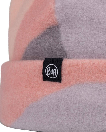 Sunif Multi Coloured Buff Polar Prints Beanie on white background #colour_sunif-multi
