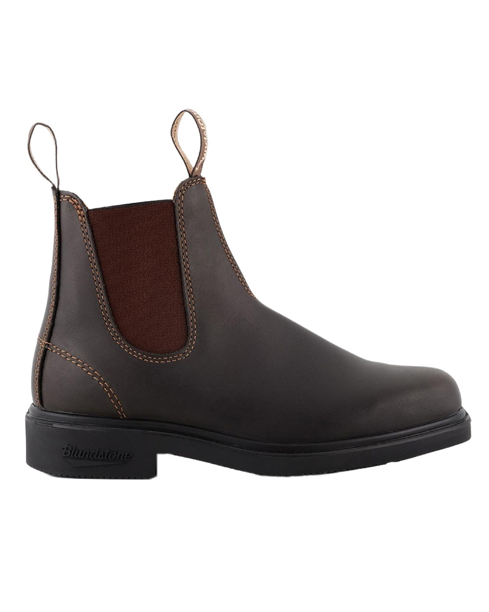Brown Coloured Blundstone 067 Brown Leather Chelsea Boots on White Background
#colour_brown