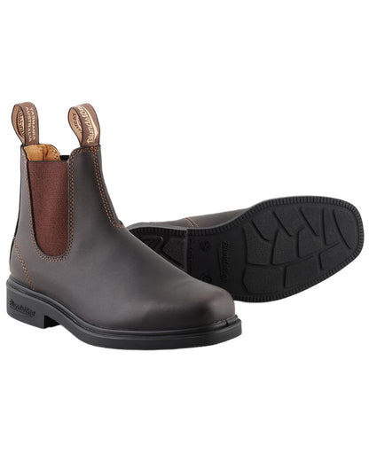 Brown Coloured Blundstone 067 Brown Leather Chelsea Boots on White Background
#colour_brown