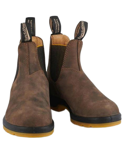 Brown Coloured Blundstone 1944 Brown Leather Chelsea Boots on White  Background
#colour_brown