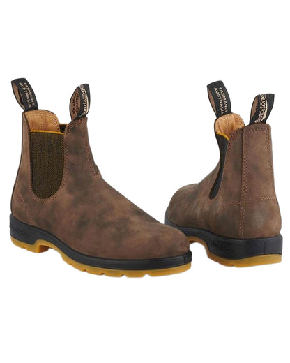 Brown Coloured Blundstone 1944 Brown Leather Chelsea Boots on White  Background
#colour_brown