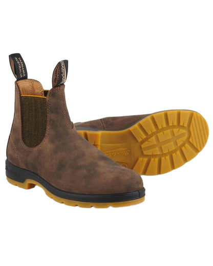 Brown Coloured Blundstone 1944 Brown Leather Chelsea Boots on White  Background
#colour_brown