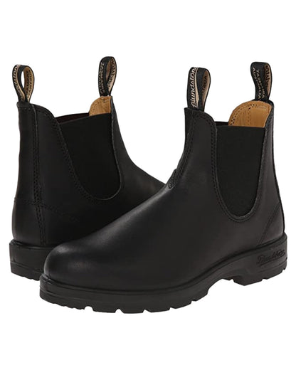 Black Coloured Blundstone 558 Voltan Black Leather Chelsea Boots on White Background
#colour_black
