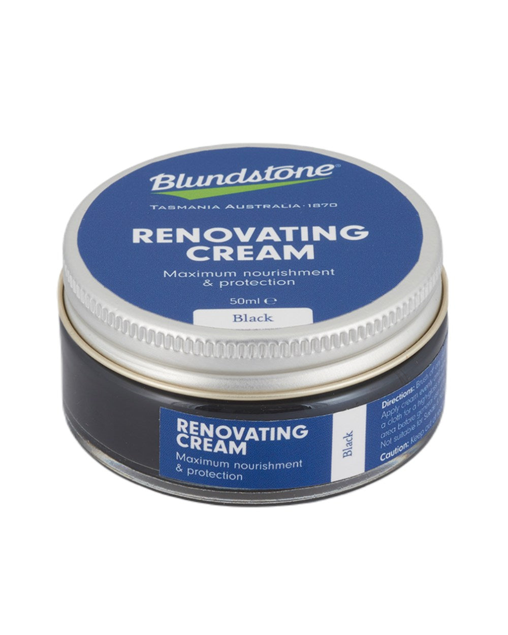 Black Coloured Blundstone Renovating Cream On A White Background #colour_black