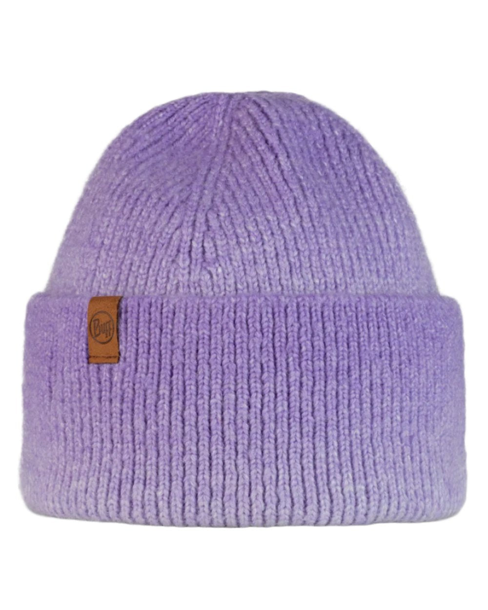 Lavender Coloured Buff Knitted Marin Beanie on white background #colour_lavender