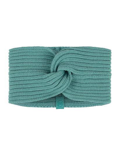 Pool Coloured Buff Norval Merino Wool Headband On A White Background #colour_pool