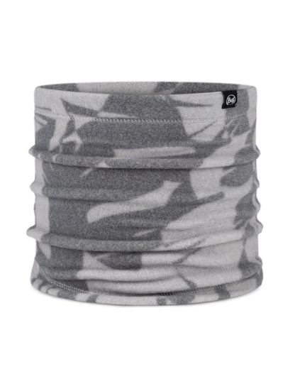 Bondu Grey Coloured Buff Polar Prints Neck Warmer On A White Background #colour_bondu-grey