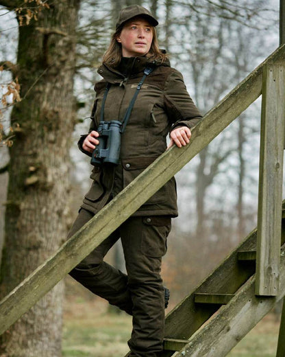 Tarmac Green Coloured Deerhunter Eagle Cap On A Forest Background #colour_tarmac-green