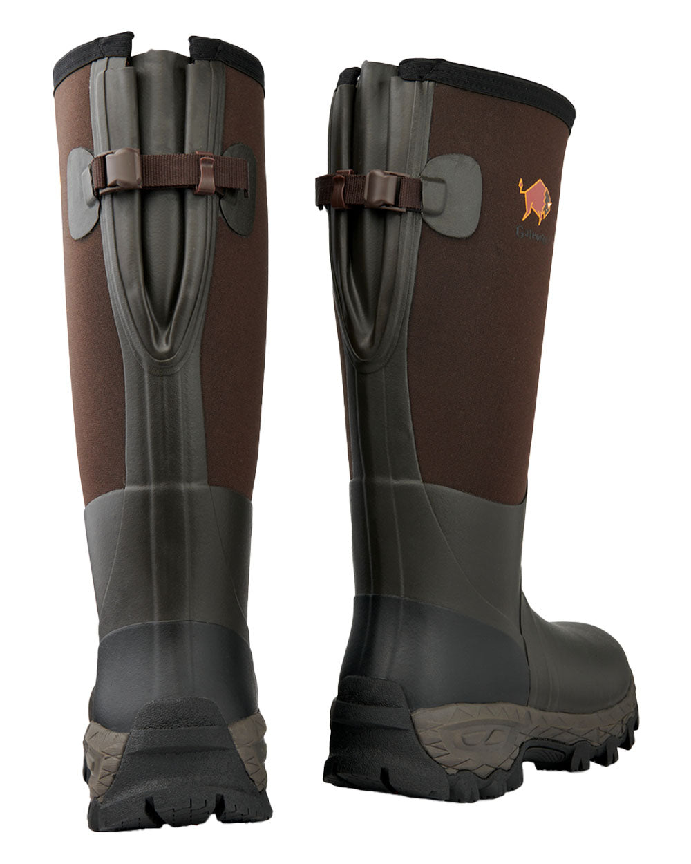Dark Brown coloured Gateway1 Woodwalker 18" 4mm Wellingtons on White background #colour_dark-brown