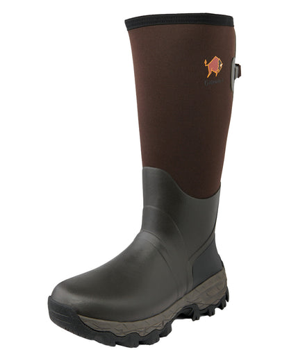 Dark Brown coloured Gateway1 Woodwalker 18" 4mm Wellingtons on White background #colour_dark-brown